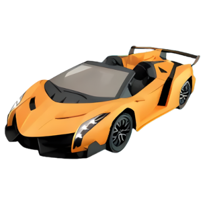 Remote Control Lambo Car Orange Color Kids Boys High Speed Performance Racing Car Toys